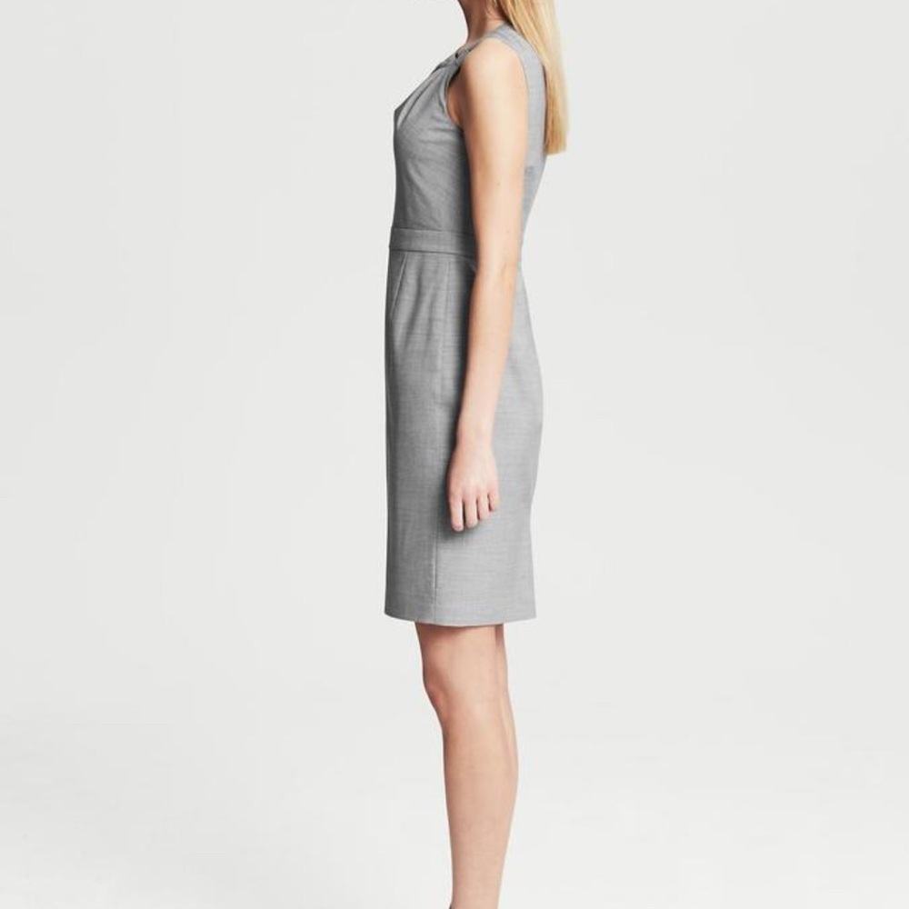 Worn Once & Professionally Cleaned!!! Elegant Gray Sleeveless Dress